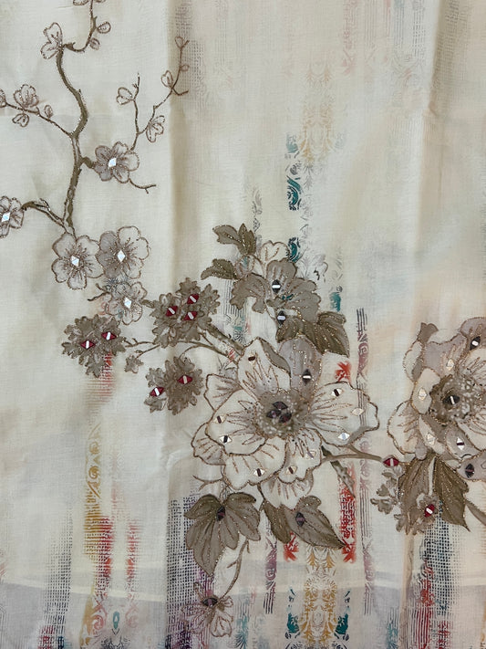 Offwhite bottom work suit set