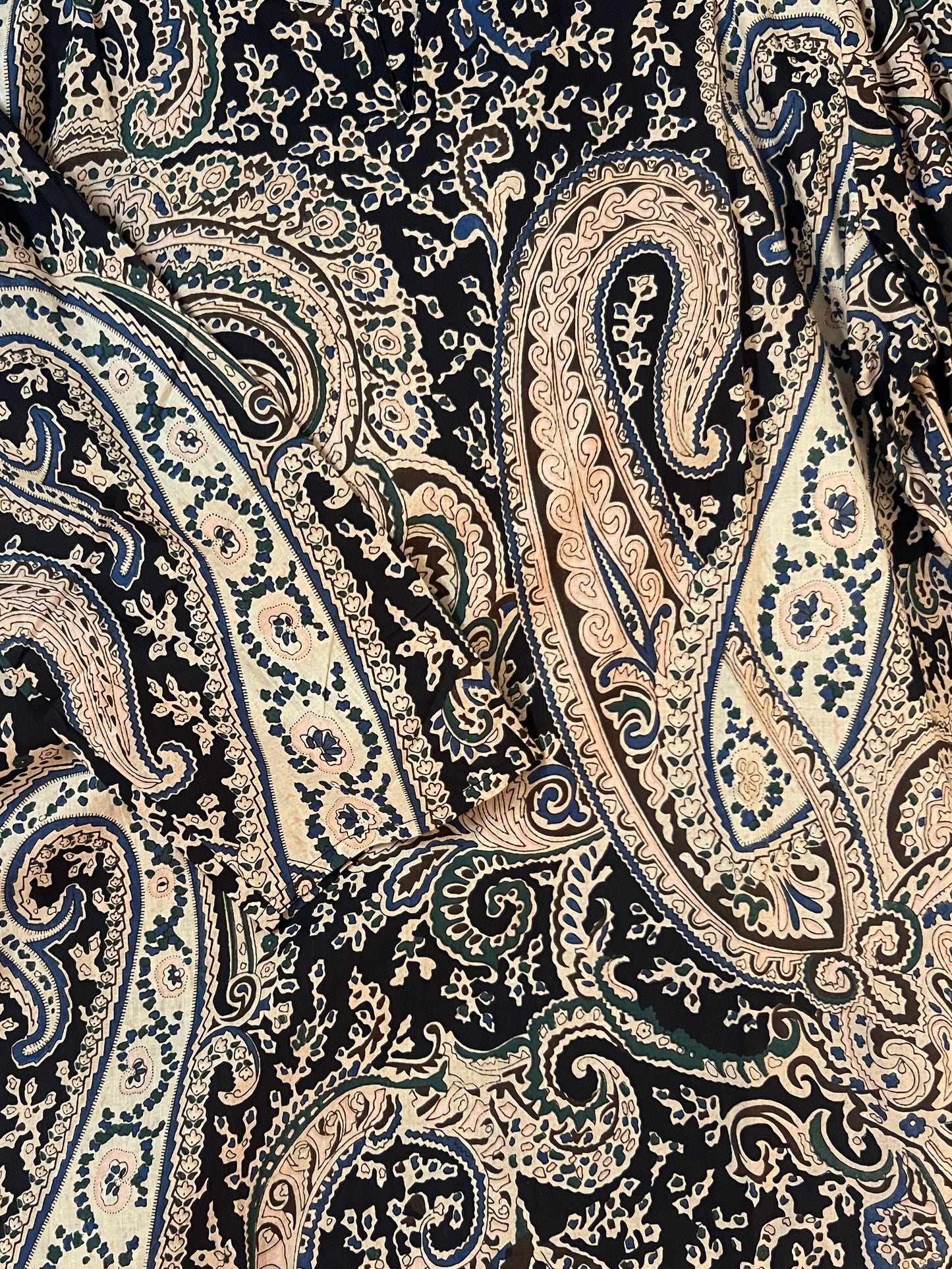 Black paisley cord set