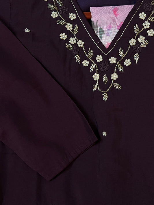 Wine handwork suit set