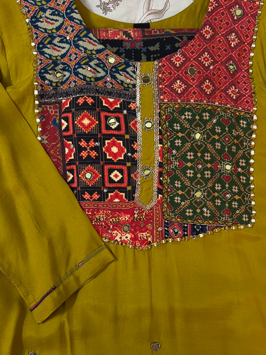 Mustard Yoke suit set
