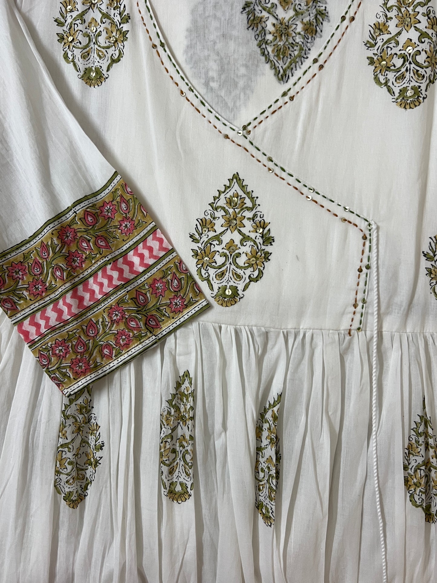 White Mogra Suit Set