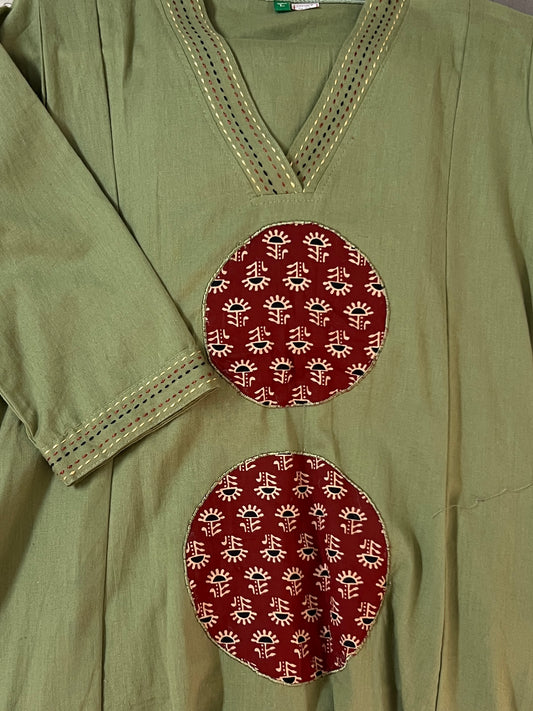 Pista Green applique cord set