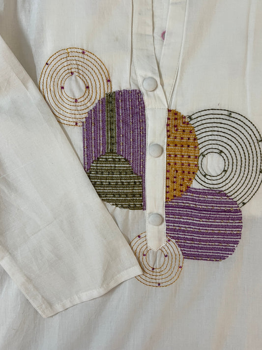 White Circle suit set