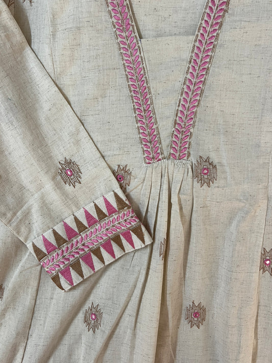 White A line suit set