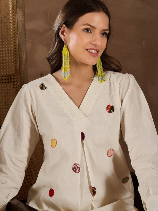 White circle cord set