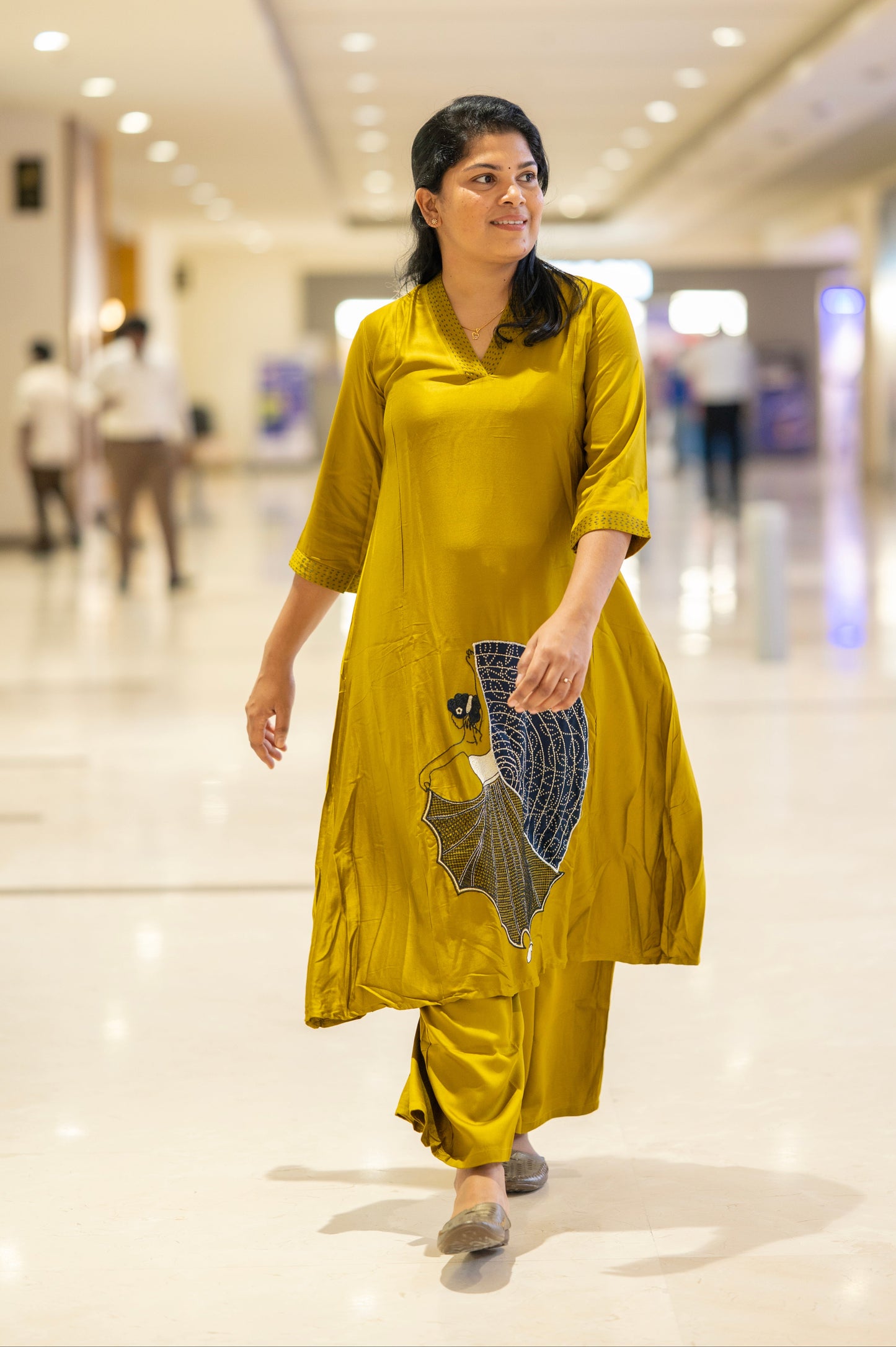 Gold Applique Co-Ord Set