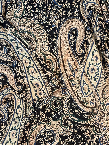 Black paisley cord set
