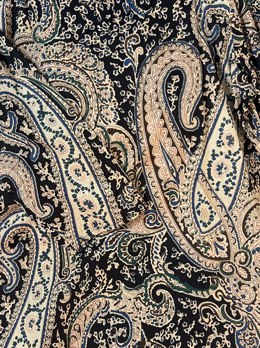 Black paisley cord set