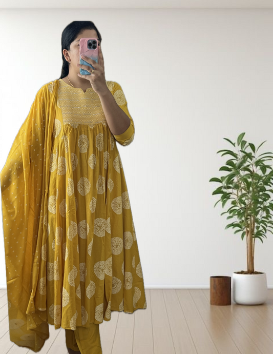 Yellow chakra suit set