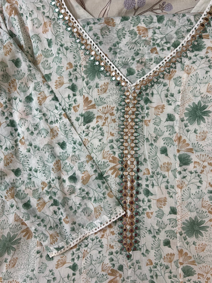 Teal Green Anarkali Suit Set