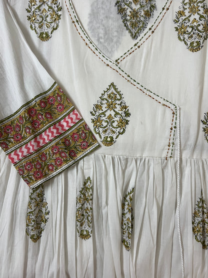 White Mogra Suit Set