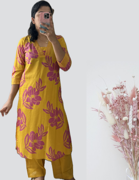 Pink Yellow cord set