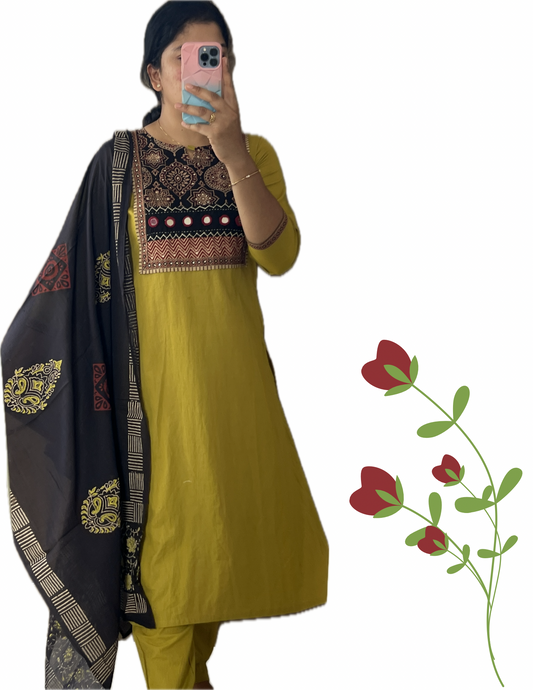 Olive Green suit set