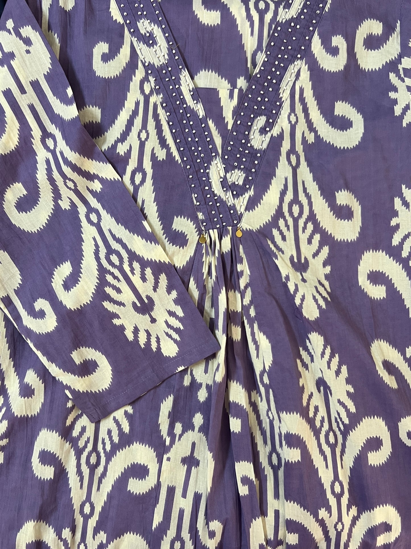 Lavender ikkat cord set