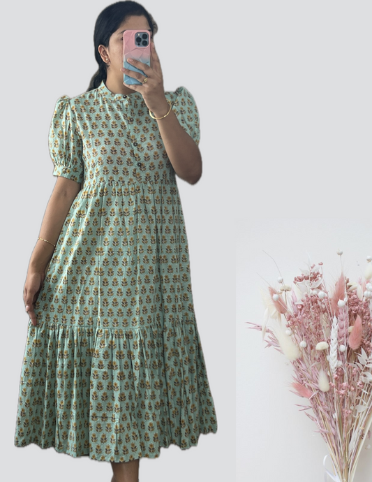 Pastel Green Butta Maxi