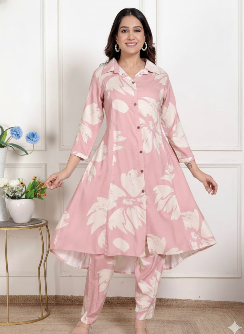 Pastel Pink Co-Ord Set