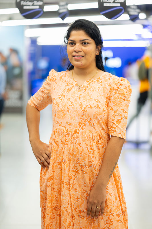 Soft Orange Dress
