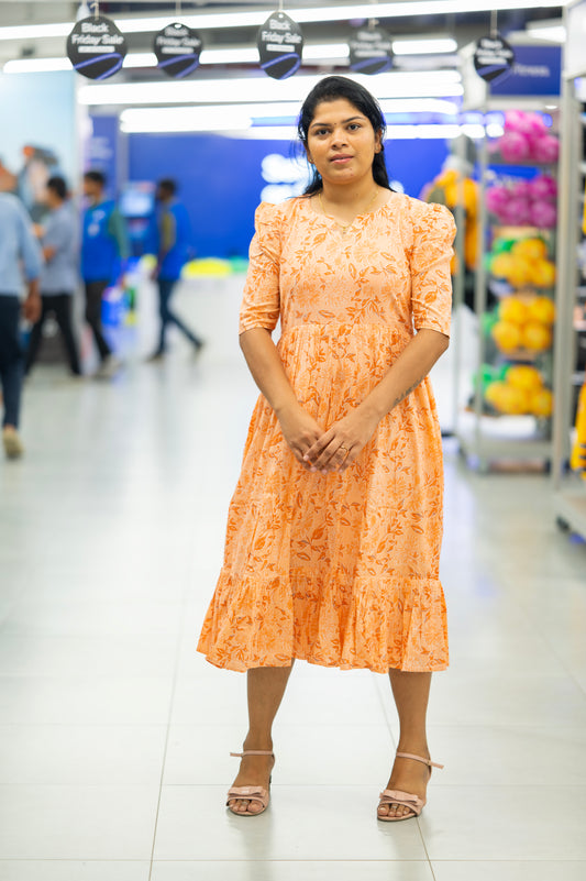 Soft Orange Dress