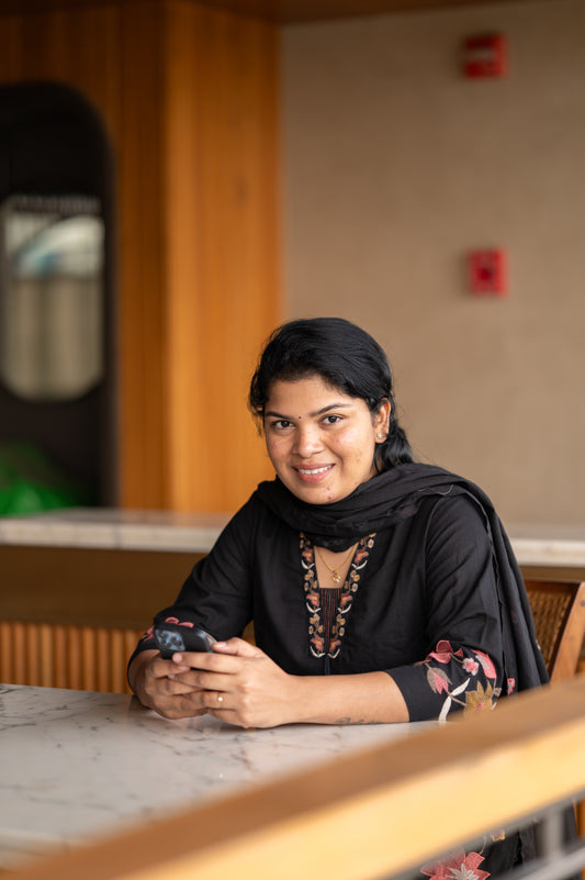 Black Floral Suit Set