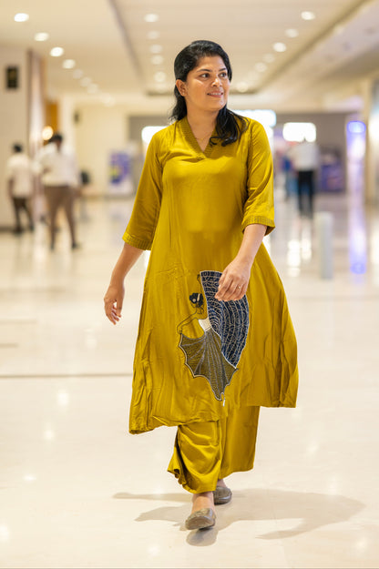 Gold Applique Co-Ord Set